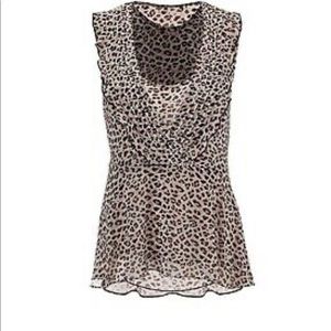 Cabi Flutter Blouse 3612 Cheetah Print